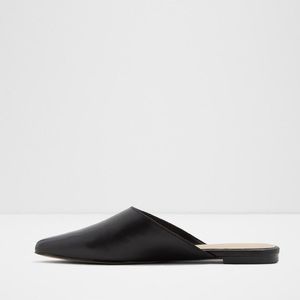 Aldo black slip ons